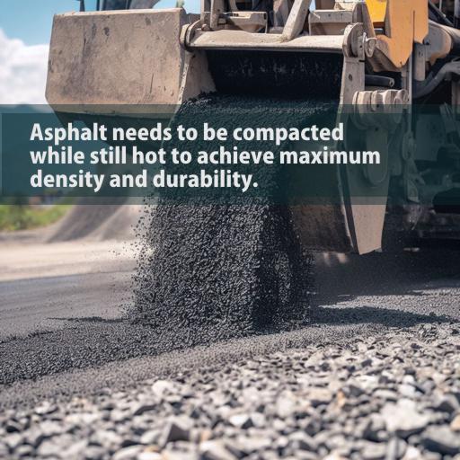 Asphalt needs to be compacted while still hot to achieve maximum density and durability.