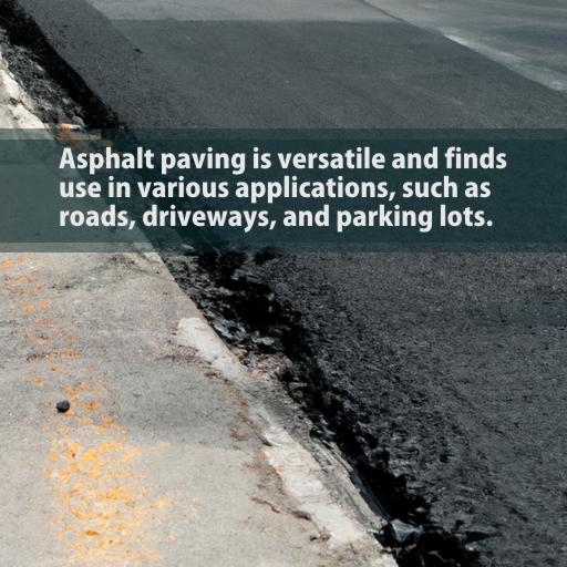 Asphalt paving usage