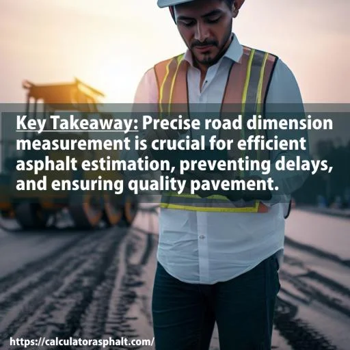 Precise road dimension measurement