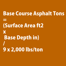 Asphalt Base Course Calculation Formula