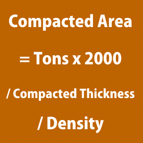 Compacted Asphalt Coverage Area