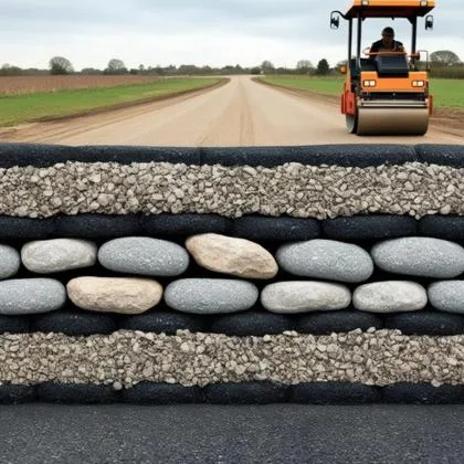 Macadam asphalt material