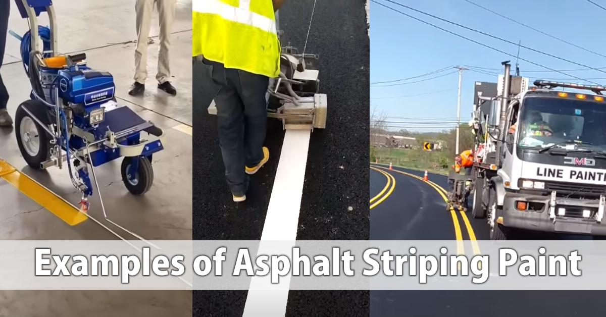 Examples of Asphalt Striping Paint