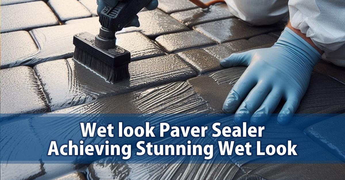 Wet look Paver Sealer Achieving Stunning Wet Look