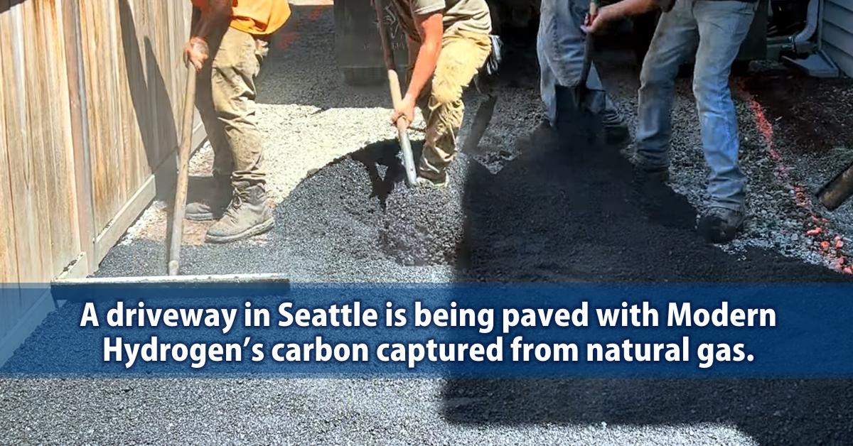 a driveway in Seattle is being paved