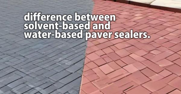 difference between solvent-based and water-based paver sealers.