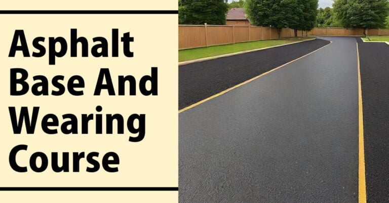 Asphalt Base Course And Wearing Course