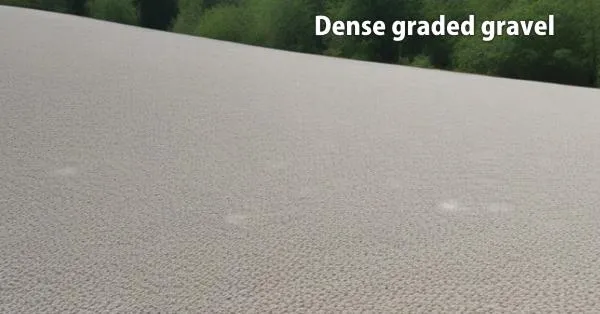Dense graded gravel
