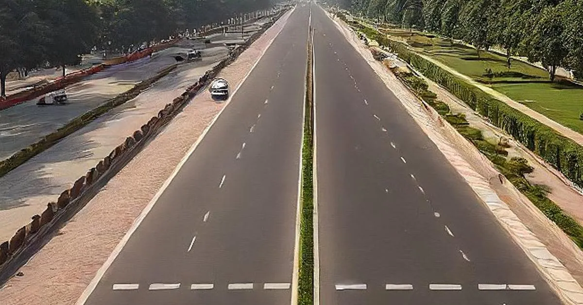 two lane road with paved shoulder