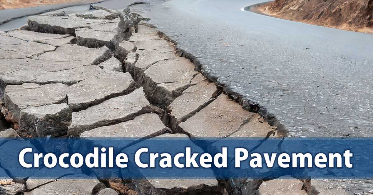 Crocodile Cracked Pavement
