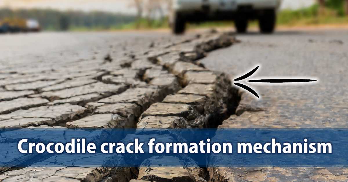 Crocodile crack formation mechanism
