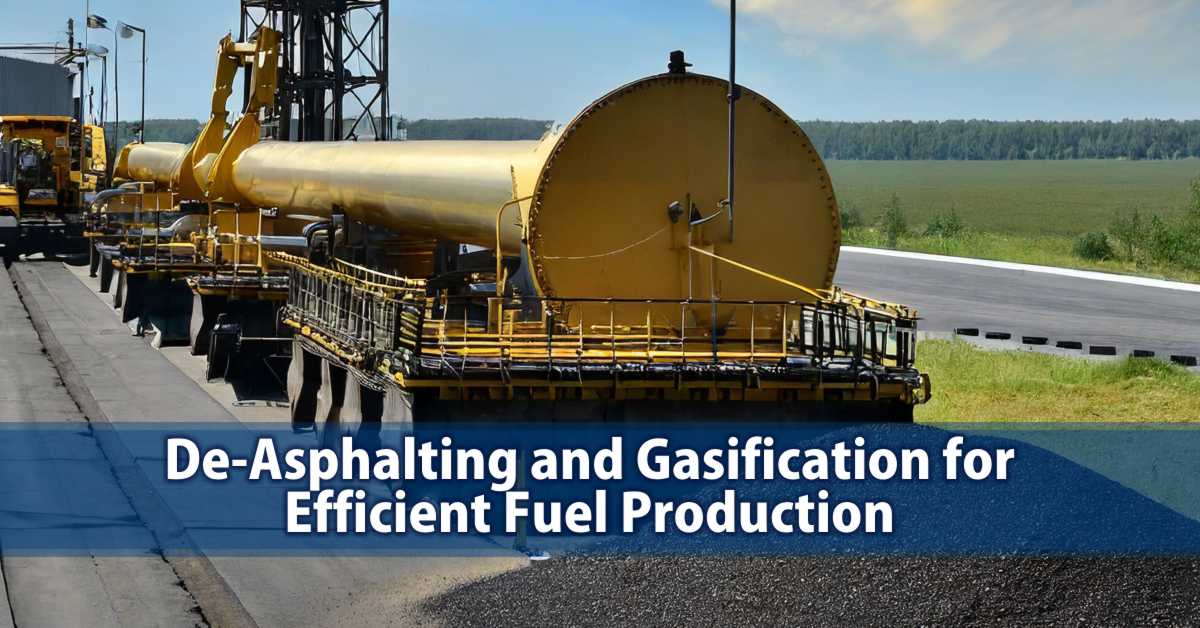 De-Asphalting and Gasification for Efficient Fuel Production