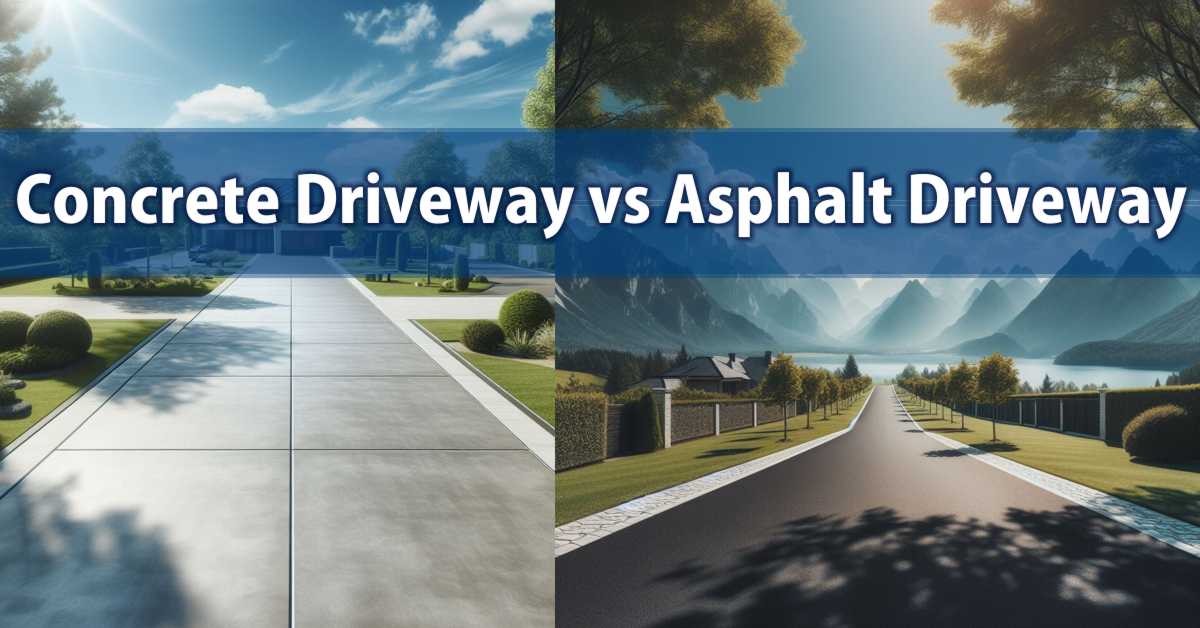 Concrete Driveway vs Asphalt Driveway