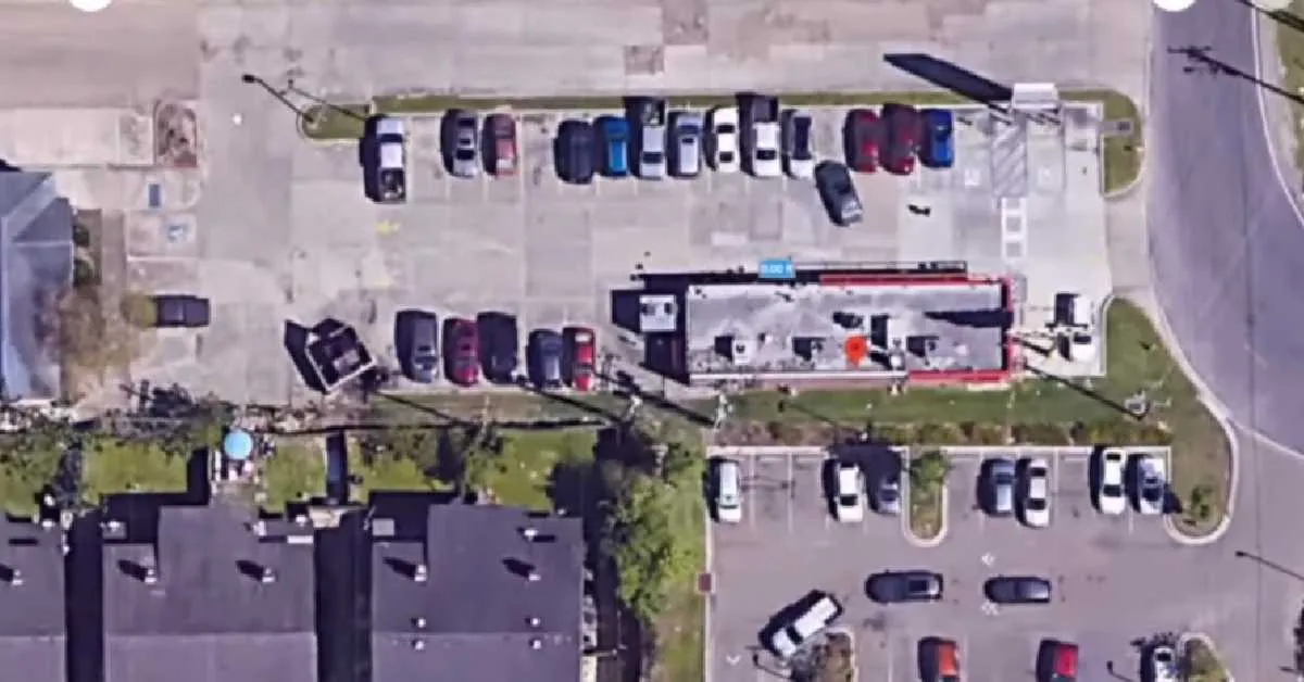a perfect parking line with striping