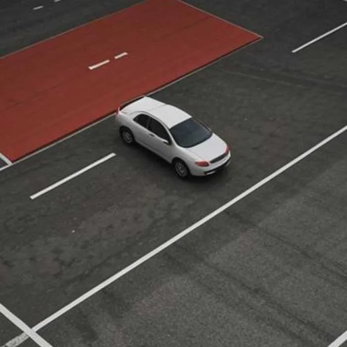 standard parking lot space