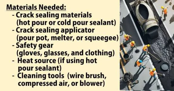 Material Needed Innovative Crack Sealing Technology