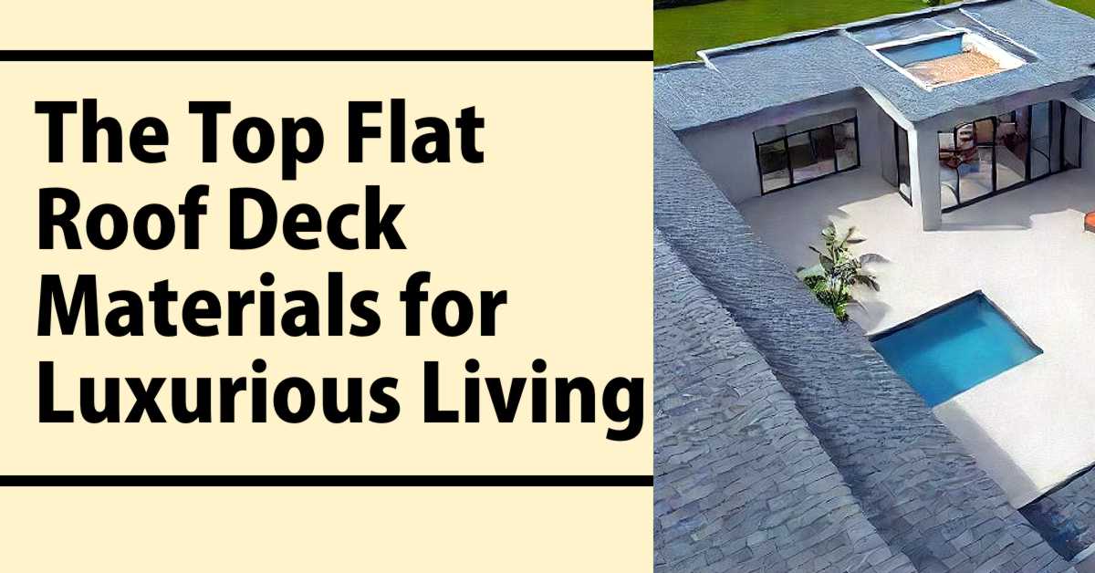 Top Flat Roof Deck Material