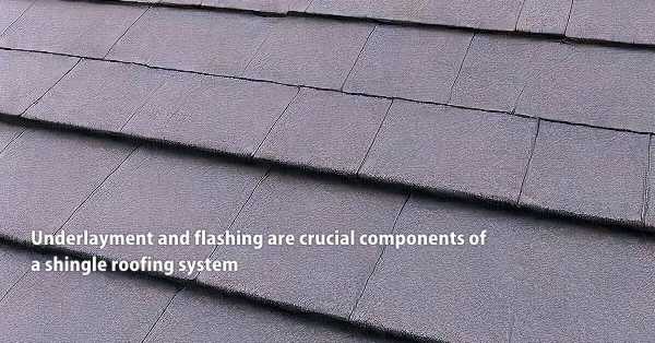 Underlayment and flashing