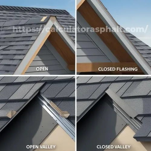 cutting and laying shingles over valley