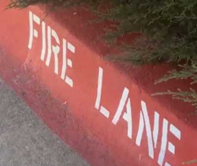 fire lane parking lot stencils