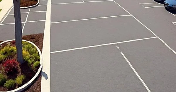 concrete pavement surface