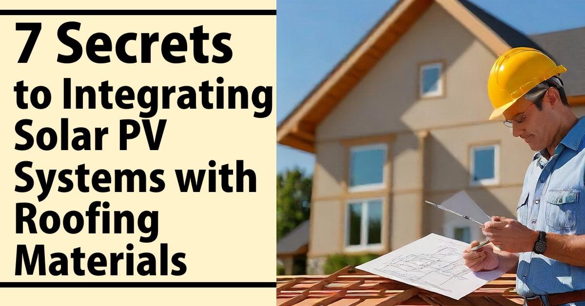 7 Secrets to Integrating Solar PV Systems with Roofing Materials