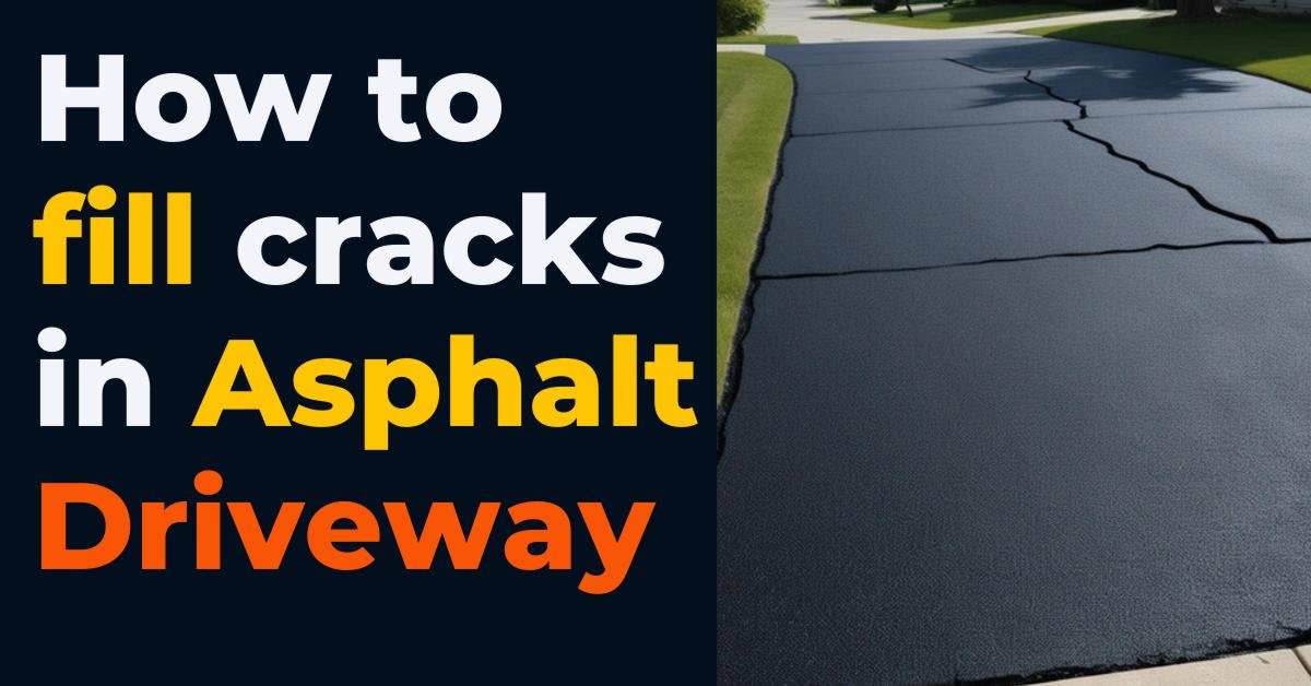 How to fill cracks in Asphalt Driveway