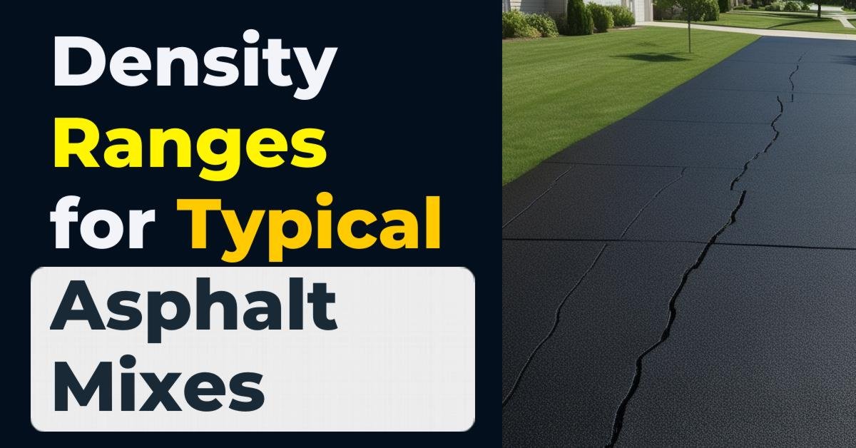 What is the Density Range for Typical Asphalt Mixes?