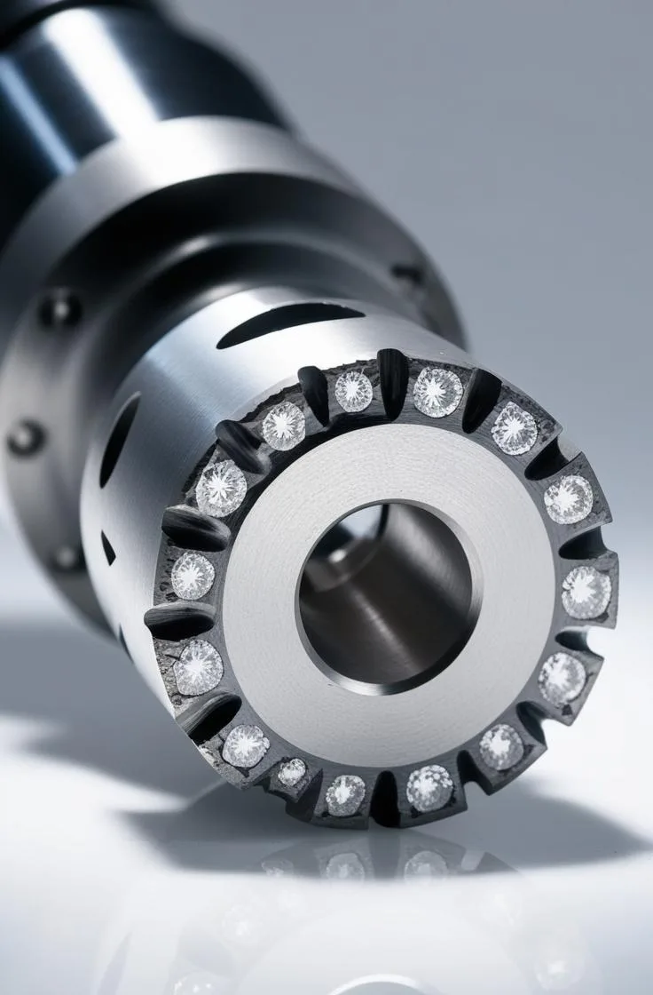 Diamond-Tipped Core Drill Bit