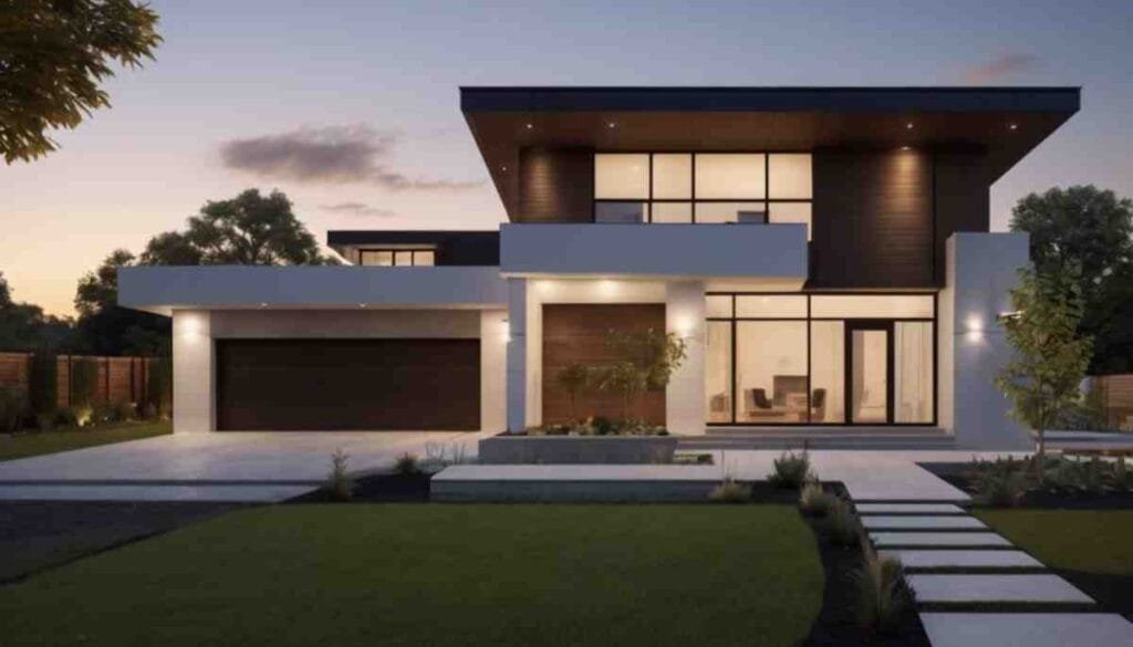 Dusk hip roof