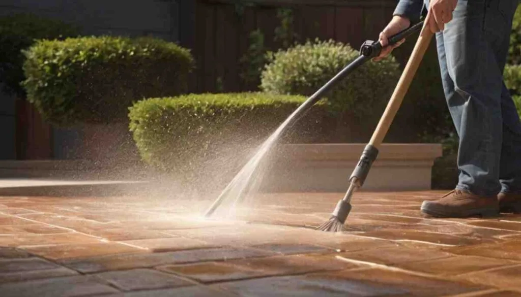 cleaning the surface
