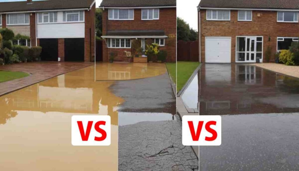 comparison of driveways