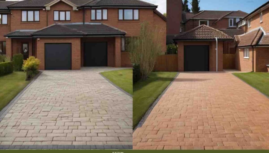 resin bound driveway and block paving driveway