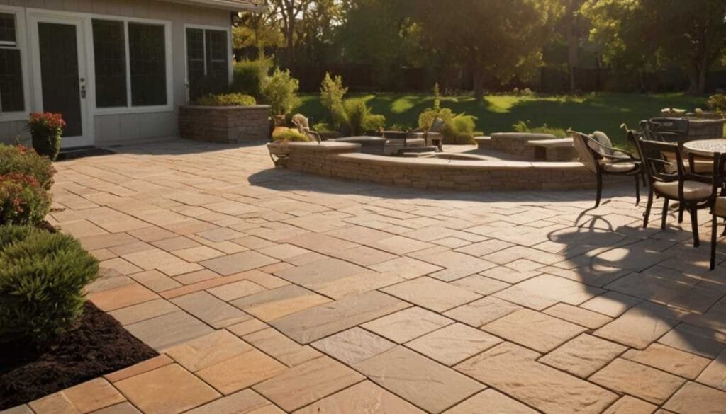 Outdoor paver finishes
