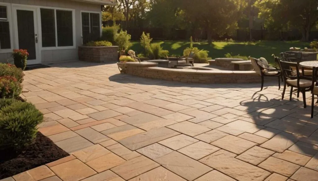 Outdoor paver finishes
